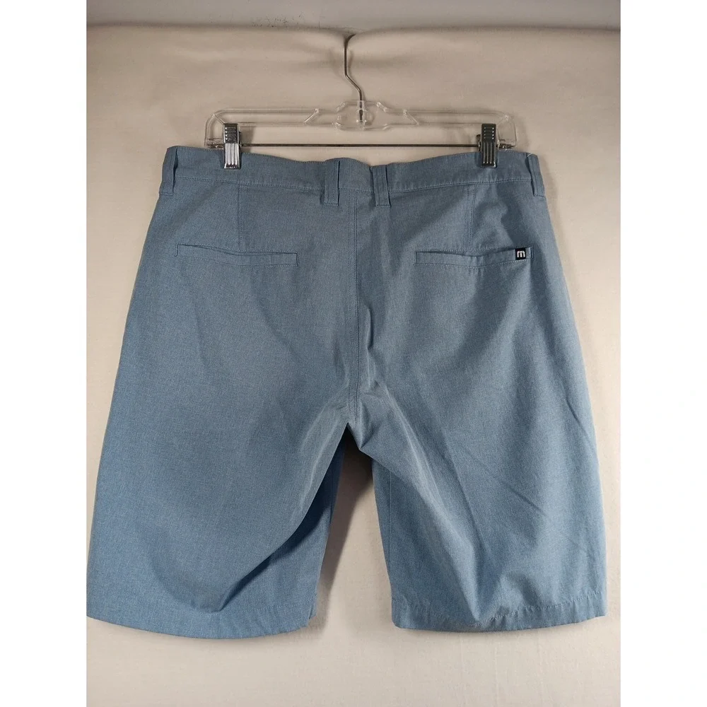 Travis Mathew Mens 32x9 Shorts Performance‎ Golf Chino Stretch Blue
